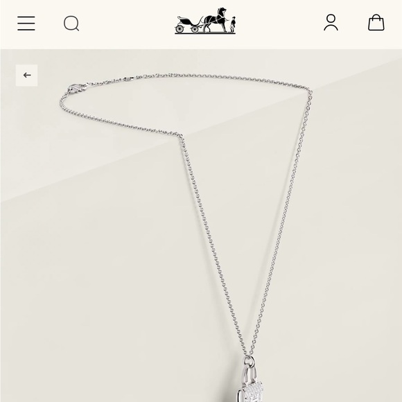 Hermes diamond Amulettes Constance necklace - Picture 3 of 5